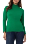 Jones New York Mock Neck Sweater In Deep Clover