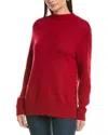 Jones New York Mock Neck Sweater In Purple