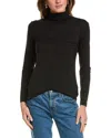 Jones New York Mock Neck Top In Black