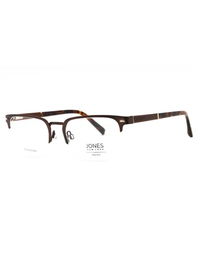 Jones New York Modern Rectangular Metal Eyeglasses For Men In Black