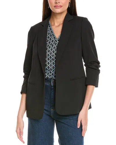 Jones New York Notch Collar Jacket In Black