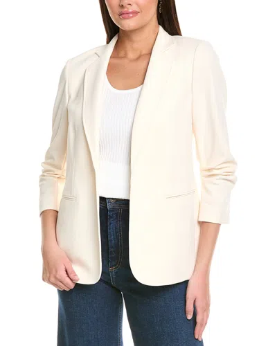Jones New York Notch Collar Jacket In White