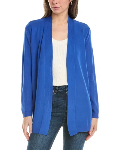 Jones New York Open Front Cardigan In Blue