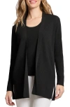 Jones New York Open Front Rib Cardigan In Jones Black