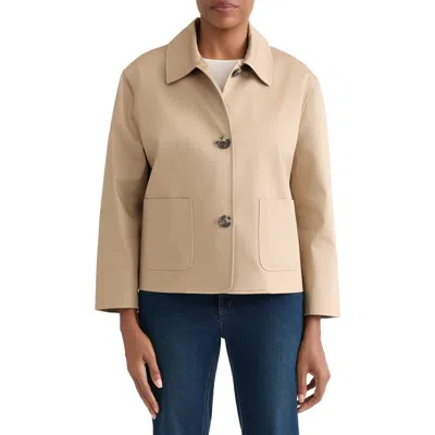 Jones New York Patch Pocket Cotton Blend Jacket In Multi