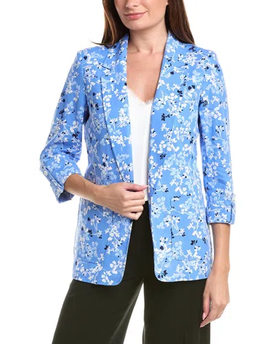 Jones New York Patch Pocket Jacket In Blue