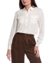 Jones New York Patch Pocket Utility Shirt In Neutral