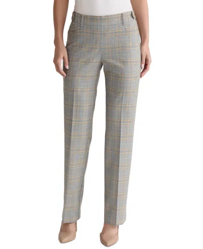 Jones New York Petite Glen Plaid Pull-on Pants In Multi