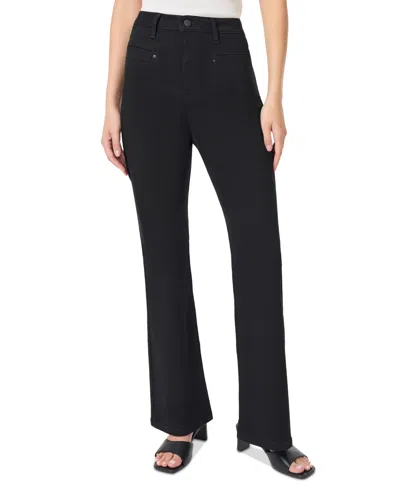 Jones New York Petite Lexington Mid-rise Flared-leg Jeans In Onyx Wash