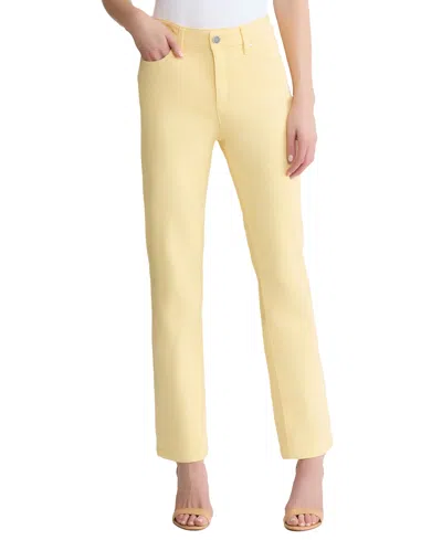 Jones New York Petite Lexington Straight Jeans In Yellow
