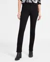Jones New York Petite Lexington Straight-leg Denim Jeans In Onyx Wash