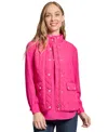 Jones New York Petite Mock-neck Quilted Puffer Vest In Azalea