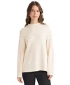Jones New York Petite Mock Neck Sweater In White