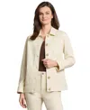 Jones New York Petite Patch-pocket Button-front Jacket