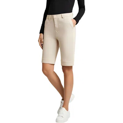 Jones New York Petites Womens Pocket Manmade Bermuda Shorts In Neutral
