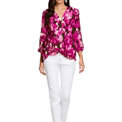 Jones New York Petites Womens Printed Polyester Tunic Top