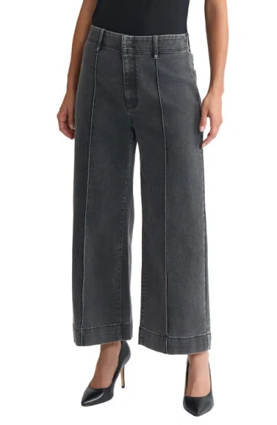 Jones New York Pintuck Crop Jeans In Gray