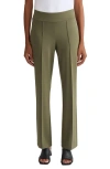 Jones New York Pintuck Pull-on Straight Leg Pants In Green