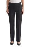 Jones New York Pintuck Pull-on Straight Leg Pants In Black