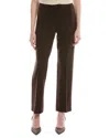 Jones New York Pintuck Pull-on Straight Leg Pants In Brown