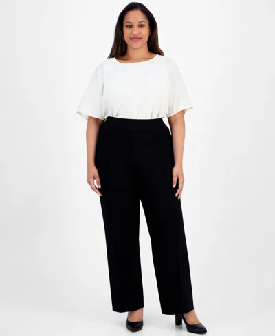 JONES NEW YORK PLUS SIZE HIGH-RISE WIDE-LEG PANTS