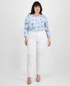 Jones New York Plus Size Lexington Straight-leg Jeans In Soft White