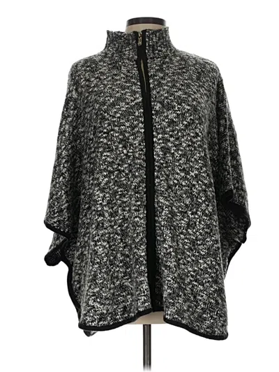Pre-owned Jones New York Poncho In Black