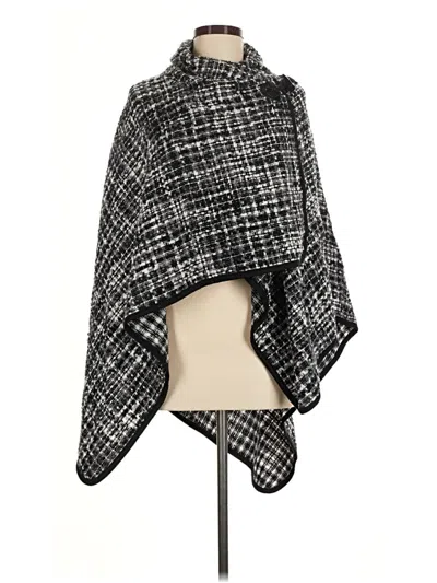 Pre-owned Jones New York Poncho In Black