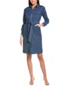 JONES NEW YORK JONES NEW YORK PORK CHOP POCKET TIE MINI DRESS