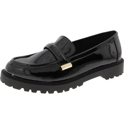Jones New York Primad Womens Slip On Lug Sole Loafers In Black