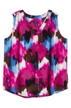 Jones New York Plus Size Printed Pleated Top