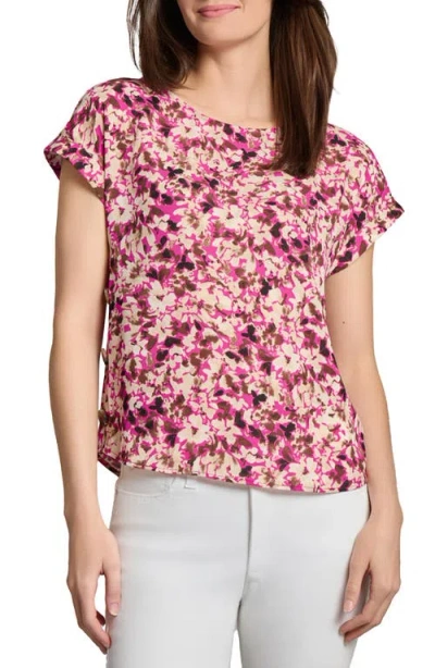 Jones New York Printed Button Detail Top In Neutral