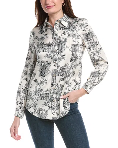 Jones New York Printed Top In Neutral
