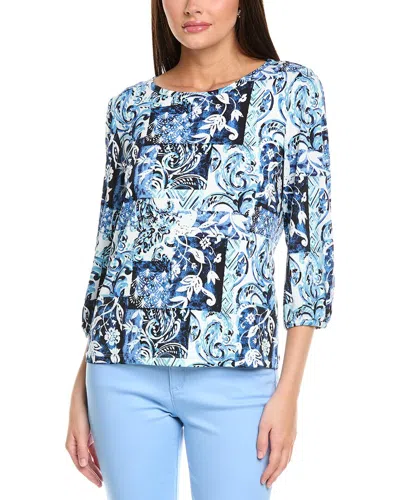 Jones New York Puff Cuff Basic Top