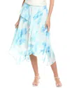Jones New York Pull-on Bias-cut Ruffle Trim Skirt