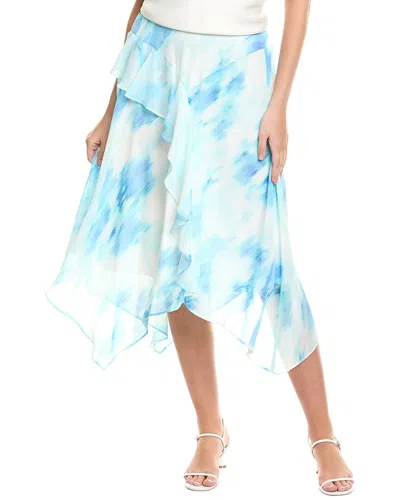 JONES NEW YORK JONES NEW YORK PULL-ON BIAS-CUT RUFFLE TRIM SKIRT