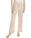 Jones New York Pull-on Side Vent Wide Leg Linen-blend Pant In Neutral