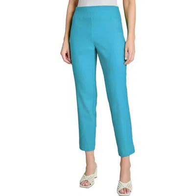 Jones New York Pull-on Slim Fit Ankle Pants In Aqua Wave