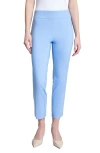 Jones New York Pull-on Slim Fit Ankle Pants In Chintz Blue