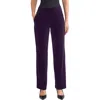 Jones New York Pull-on Straight Leg Pants In Purple
