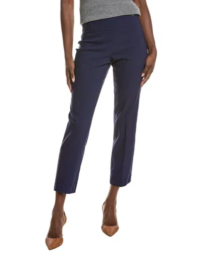 Jones New York Pull-on Wide Waistband Straight Ankle Pant In Purple
