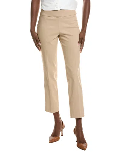 Jones New York Pull-on Wide Waistband Straight Ankle Pant In Neutral