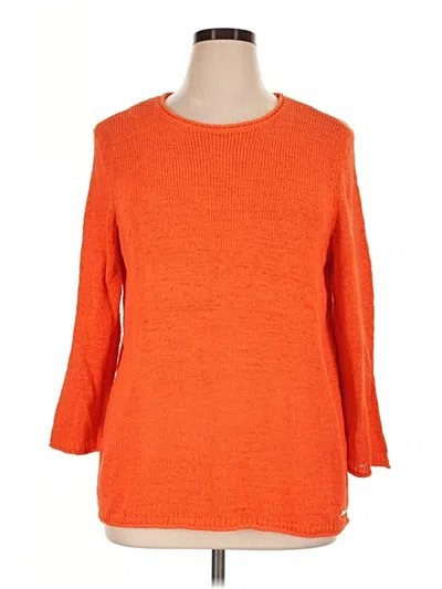 Jones New York Pullover Sweater In Orange