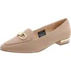 Jones New York Quilsee Womens Slip-on Pointed Toe Loafers In Brown