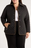 Jones New York Quilted Jacket In Black