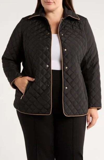 Jones New York Quilted Jacket In Black