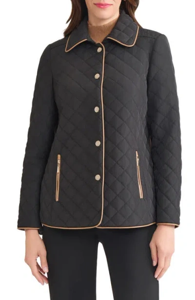 Jones New York Quilted Jacket In Gray