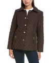 Jones New York Quilted Jacket In Brown