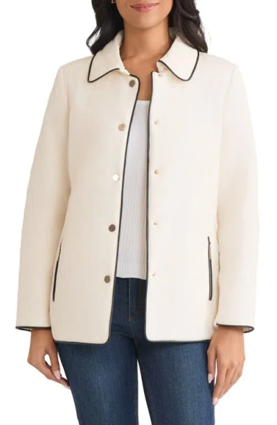 Jones New York Quilted Jacket In Neutral