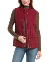 Jones New York Quilted Vest In Red